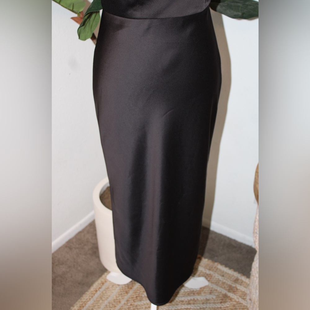 BHLDN Cali Satin Cowl-Neck Midi Slip Dress - Picture 4 of 12